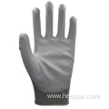 Hespax 13Gauge Nylon PU Protective Work Gloves Construction